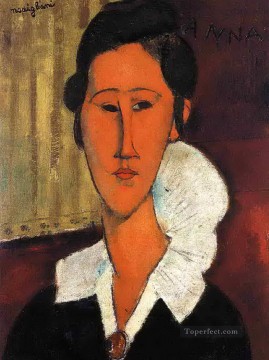 Amedeo Modigliani Painting - anna hanka zborowska 1917 Amedeo Modigliani